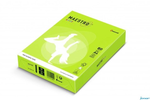 Papier xero MAESTRO COLOR A4 80g NEOGN neonowy odcień zielony