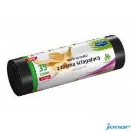 Worki na śmieci ekologiczne 35L 15szt. z taśmą (LDPE) STELLA WNS-4249