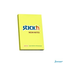 Bloczek STICKN 76x51mm żółty neon 100k 21132