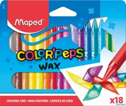 Kredki COLORPEPS świecowe 18 kolorów 861012 MAPED