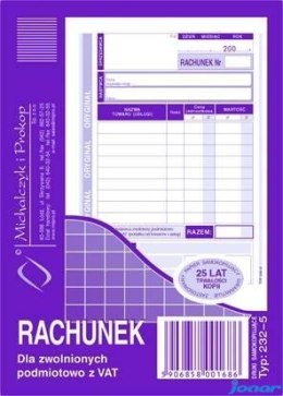 232-5 Rachunek MICHALCZYK&PROKOP A6 (pion) 80 kartek