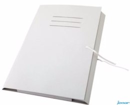 Teczka A4+ wiązana biała z liniami INTERDRUK *9276