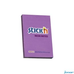 Bloczek STICKN 76X51mm fioletowy neon 100k 21208 STICKN