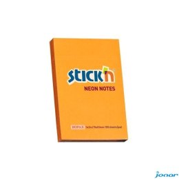 Bloczek STICKN 76x51mm pomarańczowy neon 100k 21160 STICKN