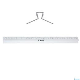 Linijka szkolna 30cm z uchwytem aluminiowym 30317 LENIAR