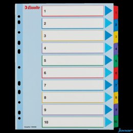 Przekładki kartonowe MYLAR A4 MAXI 1-10 ESSELTE 100208