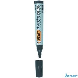 Marker permanentny BIC 2300 Ecolutions niebieski ścięta końcówka, 8209253