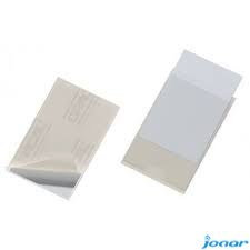 POCKETFIX Kieszonka samoprzylepna na wizytówki 93x62 mm, 100szt. przezroczysta 837919 DURABLE
