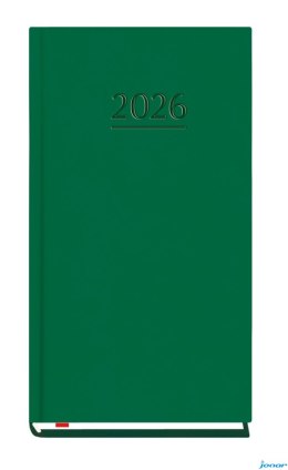 Terminarz Kieszonkowy 90x165mm 2026 - ciemno zielony Michalczyk i Prokop T-231V-Z2 kalendarz 1 tydzień na 2 stronach