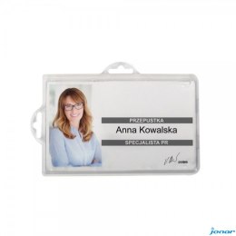 Identyfikator 50x90 mm (50szt.) NB066 OPUS 2 uszka BADGE HOLDER UNIVERSAL