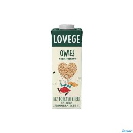 Napój roślinny SANTE OWSIANE bez cukru 1L LOVEGE
